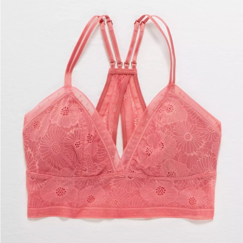 Pink Aerie Bralette / W M / Adjustable Straps